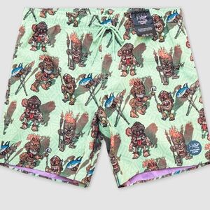 Psycho Tuna TIKI WARRIORS SWIM SHORTS